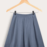 חצאית ריב מתרחבת - כחול