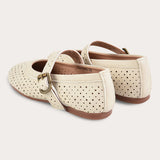 נעלי בובה וינטאג' - אבן