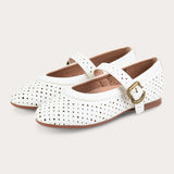 נעלי בובה וינטאג' - אוף ווייט