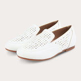 נעלי סירה אלגנטיות - שמנת