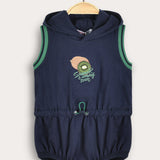 Sporty overalls with hood - Navy