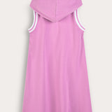 Rivet hooded sarong - pink