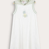 Rivet hooded sweatshirt - white