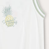 Rivet hooded sweatshirt - white