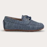 נעלי מוקסין עם שרוכים - נייבי