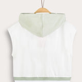 אפודת קפוצ'ון ספורטיבית - לבן