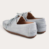 נעלי מוקסין עם שרוכים - אפור