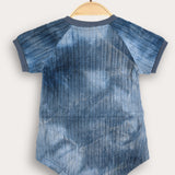 Baby overalls with ties - blue