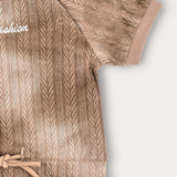 Baby overalls with ties - beige