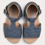 סנדלי בייבי עם אבזם - כחול