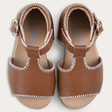 סנדלי בייבי עם אבזם - חום