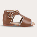 סנדלי בייבי עם אבזם - חום