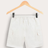 Shorts with pockets - white