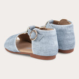 סנדלי בייבי עם אבזם - תכלת