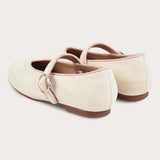 Ballerina doll shoes - BEIGE + PINK