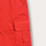 Shorts with pockets - red