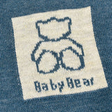 סוודר בסיומת ריב - כחול