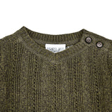 חליפת סריג בייבי - זית