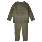 חליפת סריג בייבי - זית