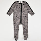 בייביגרו מודפס בסיומת סרט - אפור