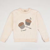 חולצת פוטר קאפקייקס - שמנת