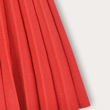 Fleece knit skirt - red