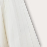 Pleated knit skirt - white