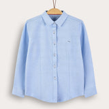 חולצת תלבושת מכופתרת - תכלת