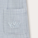 בלייזר מחויט עם כיסים - תכלת