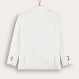 בלייזר מחויט עם כיסים - שמנת