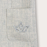 בלייזר מחויט עם כיסים - אפור