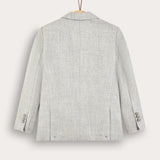 בלייזר מחויט עם כיסים - אפור