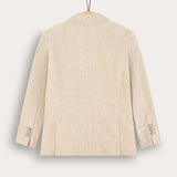 בלייזר מחויט עם כיסים - בז'