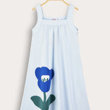 סרפן כתפיות עם הדפס - תכלת