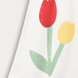 סרפן כתפיות עם הדפס - לבן