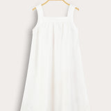 סרפן כתפיות עם הדפס - לבן