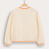 קרדיגן בומבר עם רוכסן - כתום