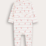 Babygro Paris Pajamas - Red
