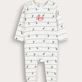 Babygro Paris Pajamas - White