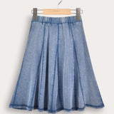 Triangle wash skirt - blue