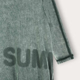 שמלת קומות עם הדפס - ירוק