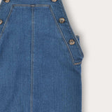 אוברול ג'ינס עם כתפיות - כחול