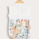 אוברול בייבי עם הדפס - כתום