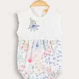 אוברול בייבי עם הדפס - תכלת