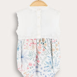 אוברול בייבי עם הדפס - תכלת