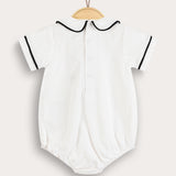 אוברול עם צווארון מעוגל - שמנת