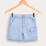Shorts with pocket - light blue
