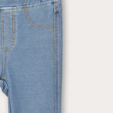 טייץ ג'ינס ארוך - תכלת