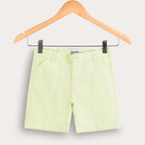 Short denim shorts - lime