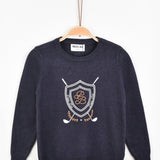 סוודר בנים מועדון גולף - כחול